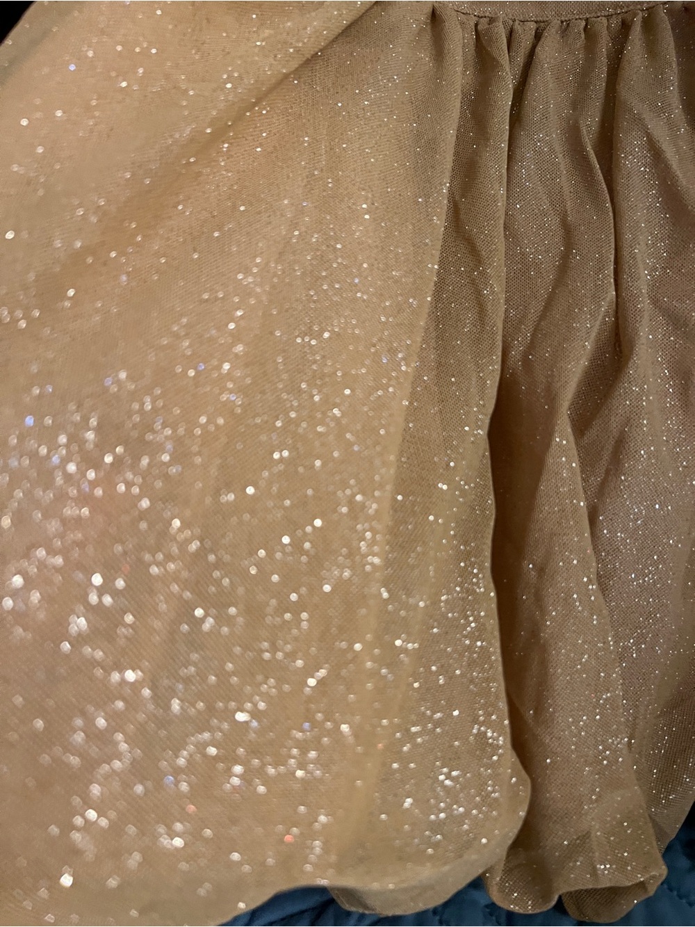 BABY BOO PIPPA MINI DRESS, L, GOLD SPARKLE - Picture 9 of 10